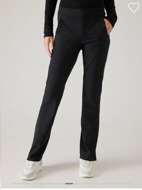 New Without Tag Athleta Stellar Flare Trouser Pants Black Size 14 Tall 14T